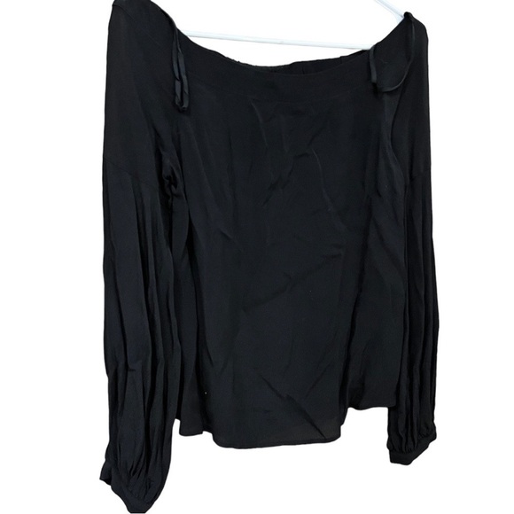 Maeve Anthropologie black minimalist blouse top size small 4 - Picture 1 of 2